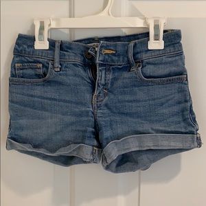 Abercrombie Mid rise Jean Shorts